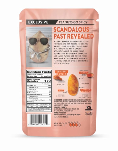 Henrietta™ Said Original Buffalo Wing Flavored Jumbo Roasted Peanuts Perspective: back