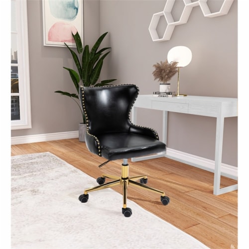 Meridian Furniture Hendrix Faux Leather Office Chair - Chrome Meridian Furniture Hendrix Faux Leather Office Chair - Chrome