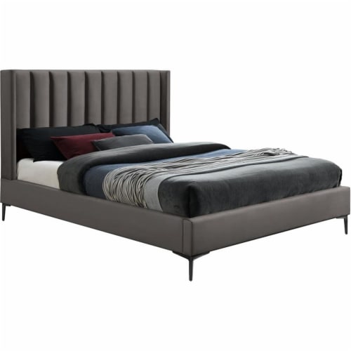 Meridian Furniture Nadia Velvet Queen Bed