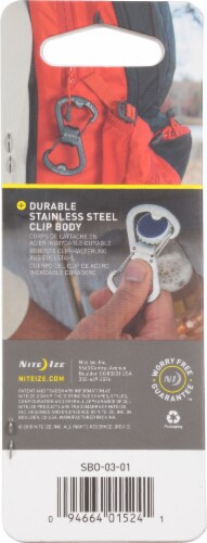 S-Biner® Ahhh Black Carabiner Perspective: back