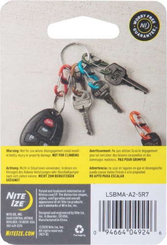 Nite Ize® S-Biner MicroLock Aluminum Perspective: back