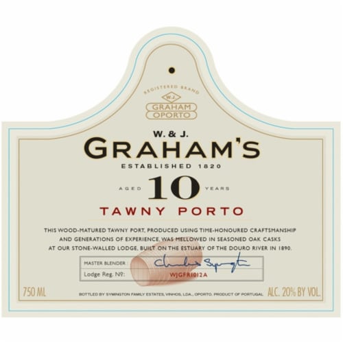 Graham's Tawny Portugal Port Wine Perspective: back