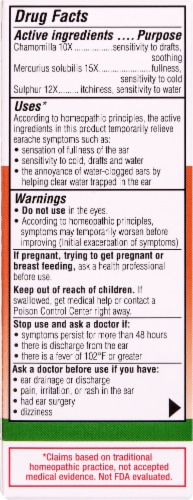 Similasan® Earache Relief Ear Drops Perspective: back