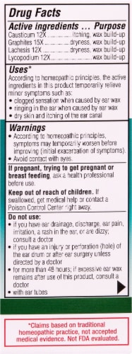 Similasan Ear Wax Relief Ear Drops Perspective: back