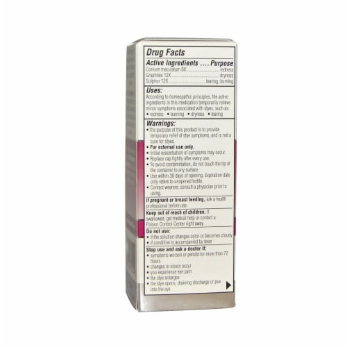 Similasan Stye Eye Relief Drops Perspective: back