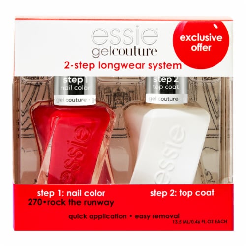 Essie Gel Couture Vegan Nail Polish Rock The Runway Kit Perspective: back