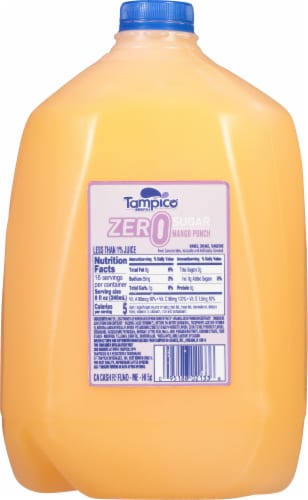 Tampico Zero Sugar Mango Punch Juice Drink Perspective: back
