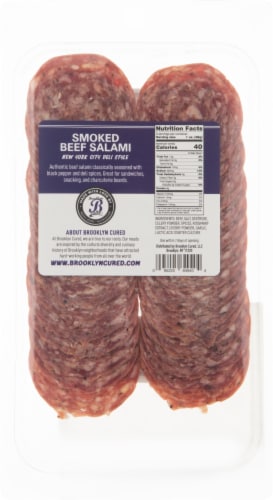 Brooklyn Cured™ Smoked Beef Salami Perspective: back