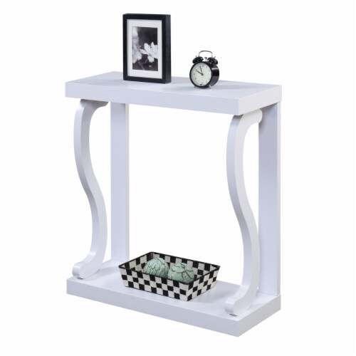 Newport Gramercy Console Table with Shelf Perspective: back