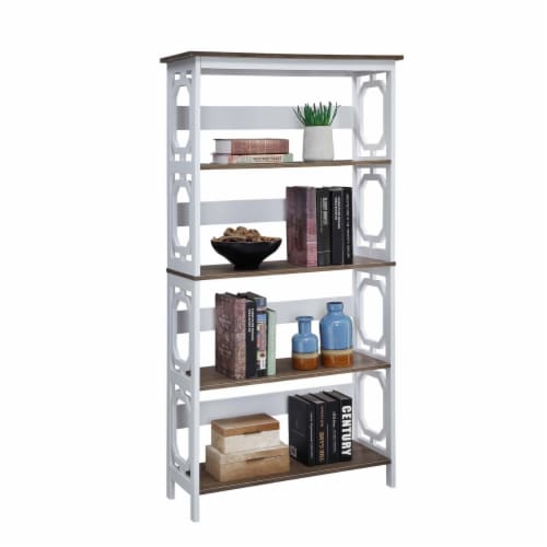 Convenience Concepts 203250WDFTW Omega 5 Tier Bookcase Driftwood
