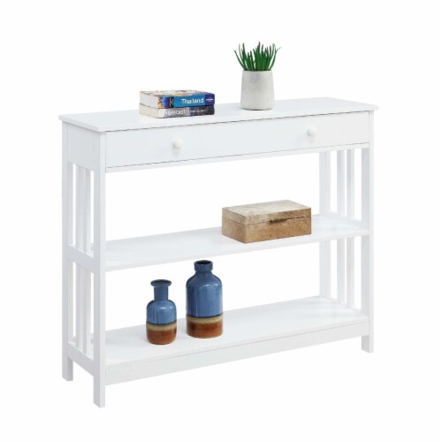 Convenience concepts mission 1 store drawer console table