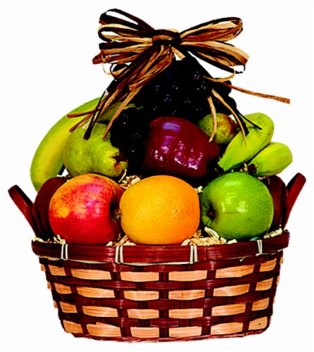 GiftWare Glisten Fruit Basket Perspective: back