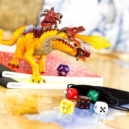Fire Dragon Toy Perspective: back