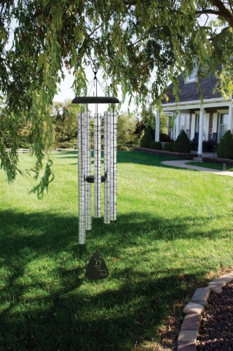 44" Silver, How Sweet the Sound, Sonnet Wind Chime Perspective: back