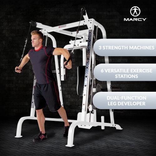 Smith Machine Cage System Home Gym Multifunction Rack, Total Body Workout  Training System