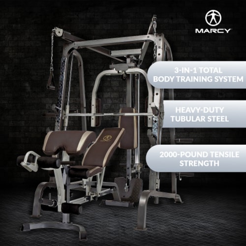 Marcy Deluxe Diamond Elite Smith Cage Home Workout Total Body Gym
