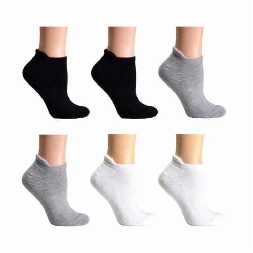 Davco Cotton No-Show Socks - Black Perspective: back