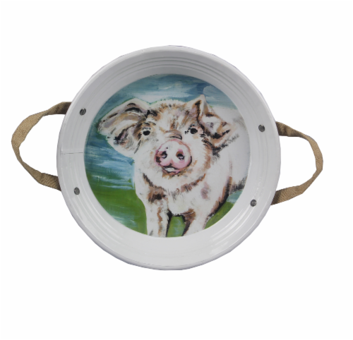 Barnyard  Metal Tray 2 PC. Set Perspective: back