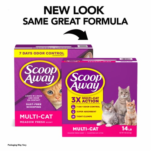 Scoop Away Multi-Cat Meadow Fresh Scent Clumping Cat Litter Perspective: back