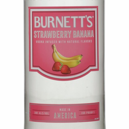 Burnett's Strawberry Banana Flavored Vodka Perspective: back