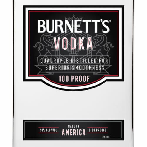 Burnett's Vodka Perspective: back
