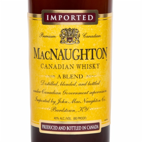 MacNaughton A Blend Canadian Whisky Perspective: back