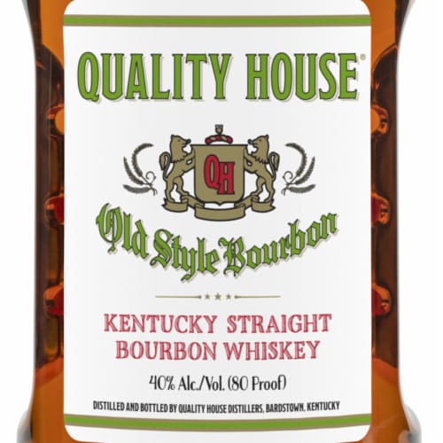 Quality House Old Style Kentucky Straight Bourbon Whiskey Perspective: back