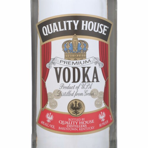 Quality House Vodka Perspective: back
