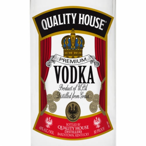 Quality House Vodka Perspective: back