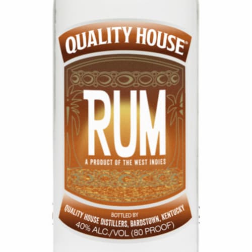 Quality House White Light Rum Perspective: back