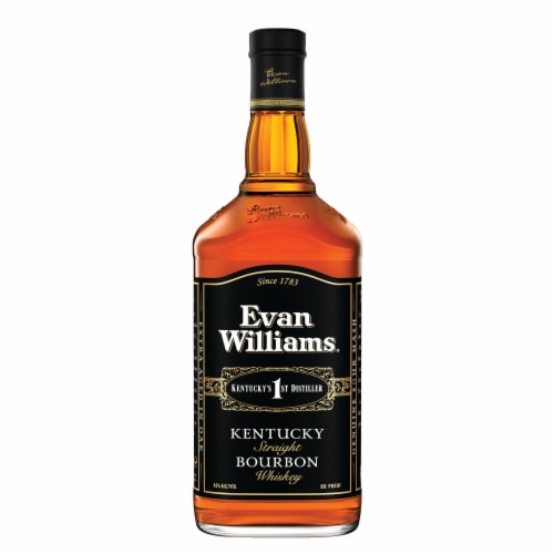 Evan Williams Black Label Kentucky Straight Bourbon Whiskey Perspective: back