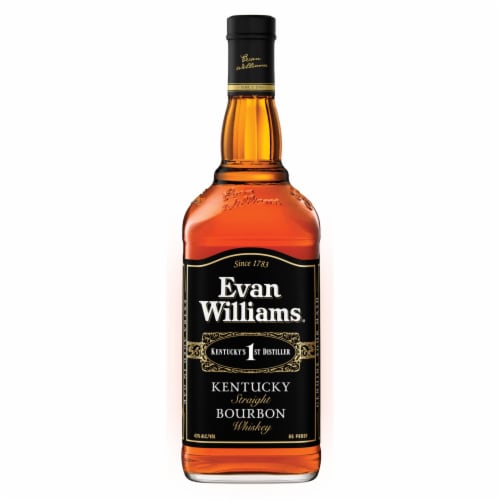 Evan Williams Black Label Kentucky Straight Bourbon Whiskey Perspective: back