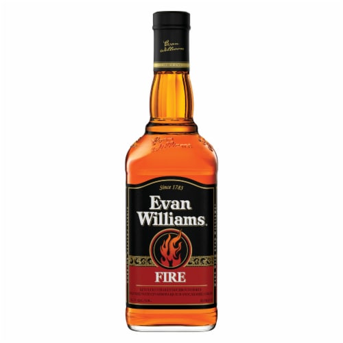 Evan Williams Fire Cinnamon Whiskey Liqueur Perspective: back