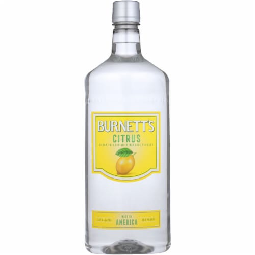 Burnett's Citrus Flavored Vodka Perspective: back