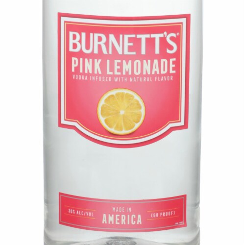 Burnett's Pink Lemonade Flavored Vodka Perspective: back