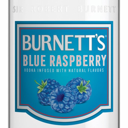 Burnett's Blue Raspberry Vodka Perspective: back