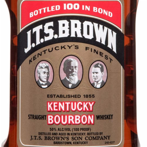 J.T.S. Brown Straight Bourbon Perspective: back