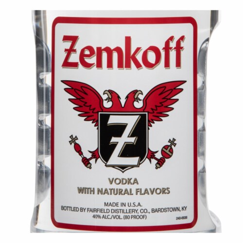 Zemkoff Vodka Perspective: back
