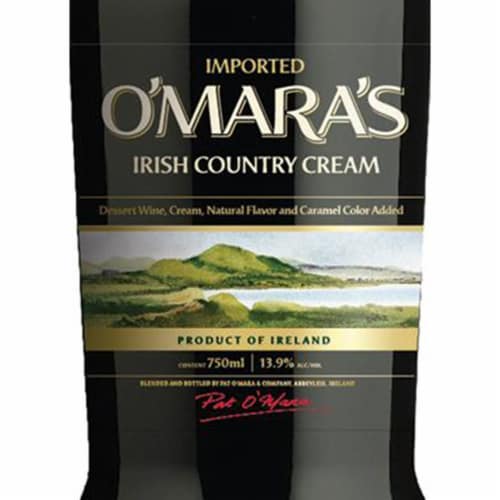 O'Mara's Irish Country Cream Ireland Wine Based Liqueur Perspective: back