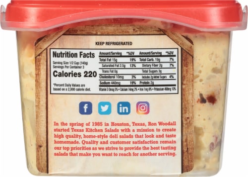 Texas Kitchen® Cajun Potato Salad Perspective: back