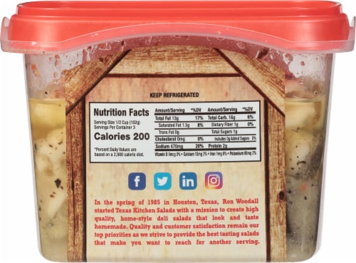 Texas Kitchen® Italian Pasta Salad Perspective: back