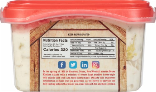 Texas Kitchen® Salads White Meat Chicken Salad Perspective: back