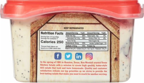 Texas Kitchen® Cranberry Pecan Chicken Salad Perspective: back