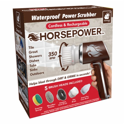 Ruby® Horsepower™ Handheld Cordless Power Scrubber Perspective: back