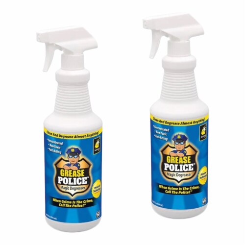 As Seen On TV Grease Police Concentrated Cleaner and Degreaser Liquid, 32 oz (2PK), 2 Fred Meyer