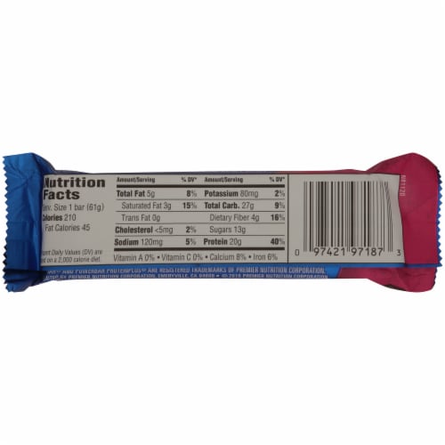 PowerBar® Protein Plus Cookies N Cream Bar Perspective: back