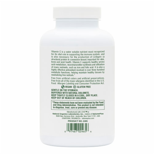 Nature's Plus Orange Juice Chewable Tablets 500mg Perspective: back