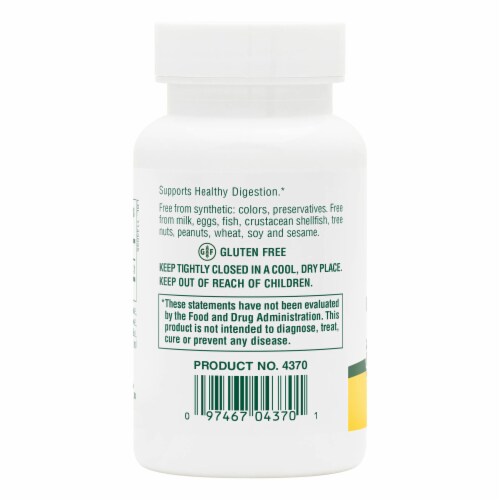 Natures Plus® Betaine Hydrochloride Tablets 600mg Perspective: back