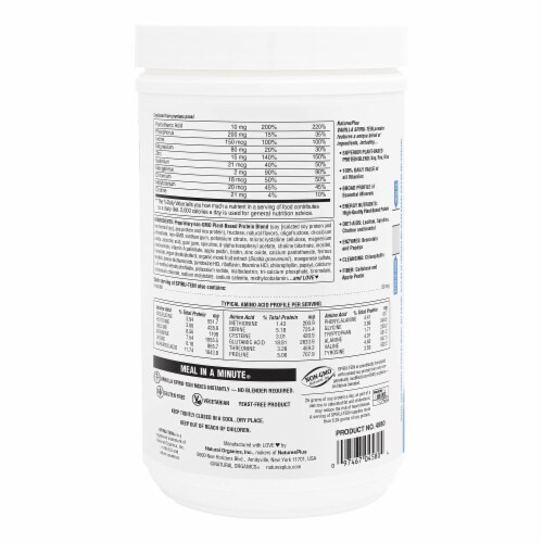 Natures Plus® Spiru-Tein® Vanilla Shake Perspective: back
