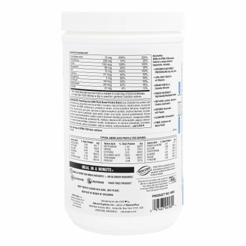 Natures Plus® Spiru-Tein® Vanilla Shake Perspective: back
